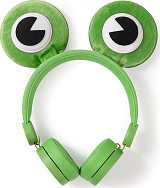 Nedis HPWD4000 Freddy Frog Ενσύρματα On Ear Παιδικά Ακουστικά Πράσινα