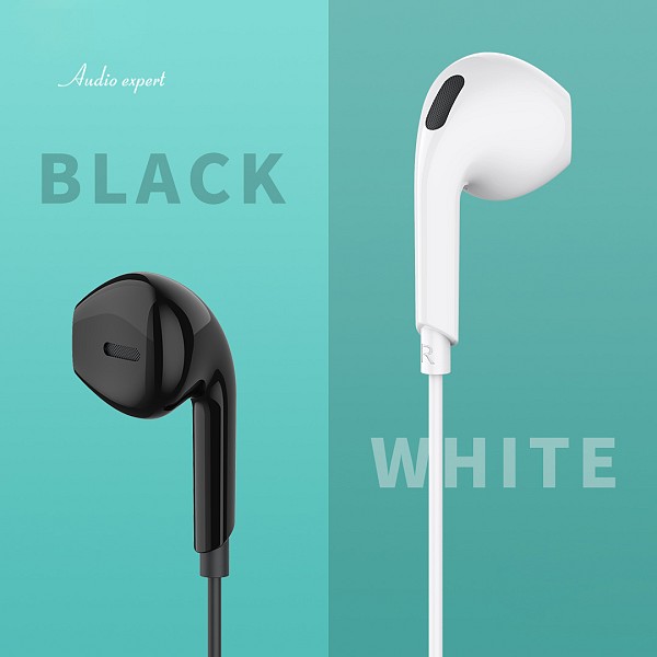 CELEBRAT earphones με μικρόφωνο G20, 3.5mm, 1.2m, λευκά G20-WH