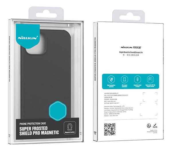 NILLKIN θήκη Super Frosted Shield Pro Magnetic, iPhone 15 Pro Max, μαύρη 6902048265783
