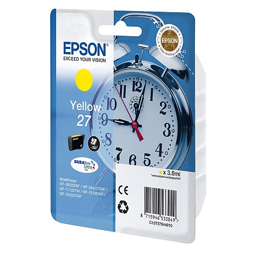 Epson Μελάνι Inkjet Series 27 Yellow (C13T27044012) (EPST270440)