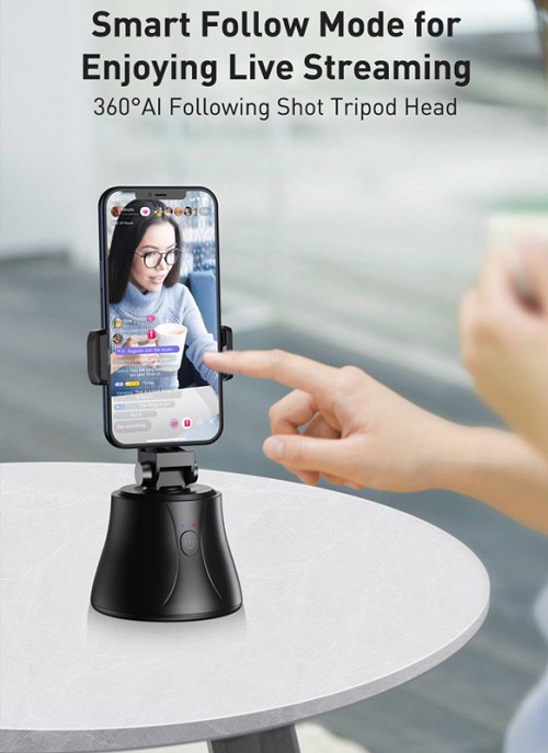 BASEUS smart βάση για smartphone με tracking, SUYT-B01, μαύρη SUYT-B01