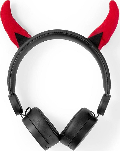 Nedis HPWD4000 Danny Devil Ενσύρματα On Ear Παιδικά Ακουστικά Μαύρα