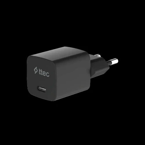 SmartCharger GAN 45W PD  Ταχυφορτιστής Ταξιδιού USB-C - USB-C , Μαύρος